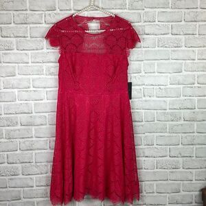 New Kash and Jess Pink Lace Dress Size Medium
